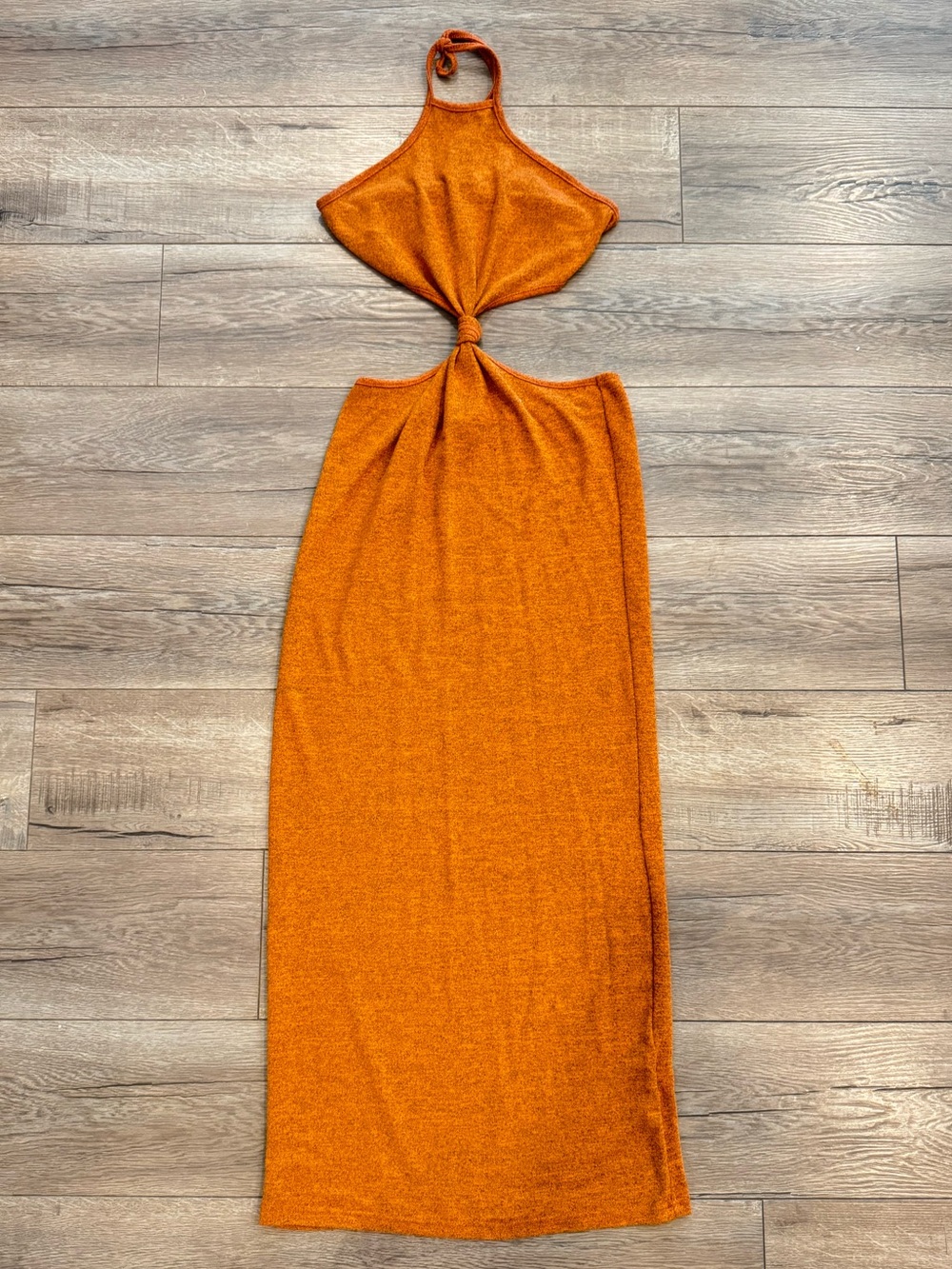 SHEIN Burnt Orange Knit Dress